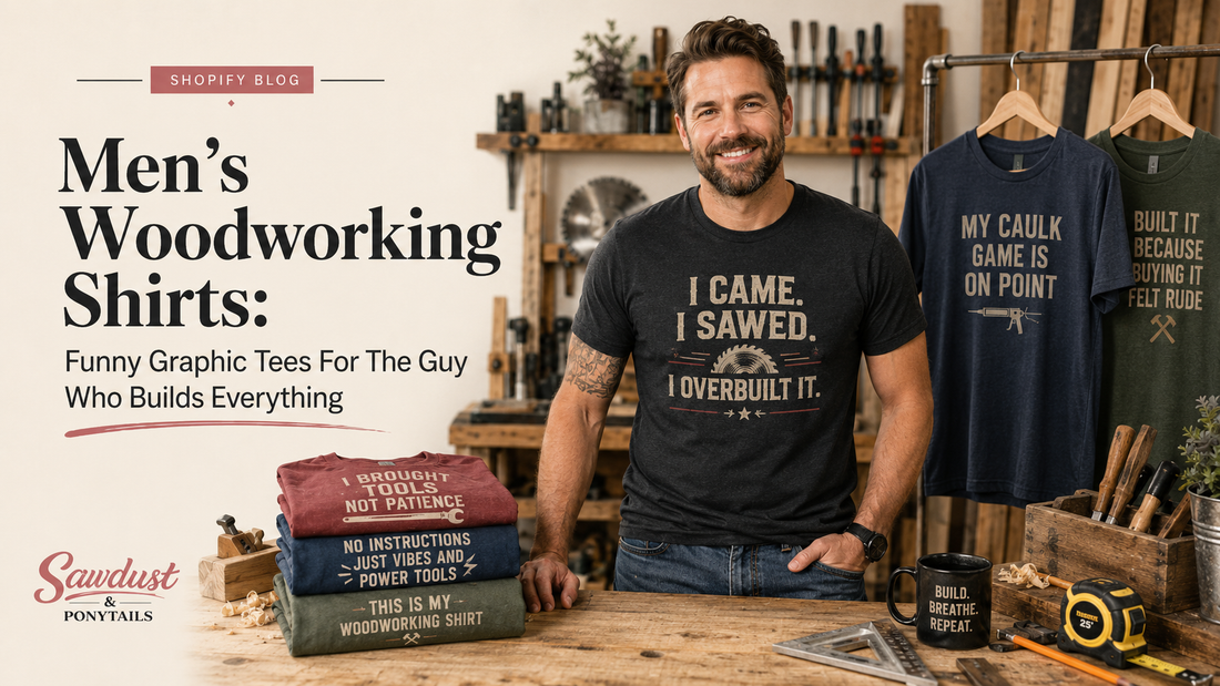 Men's Woodworking Shirts: Funny Graphic Tees For The Guy Who Builds Everything