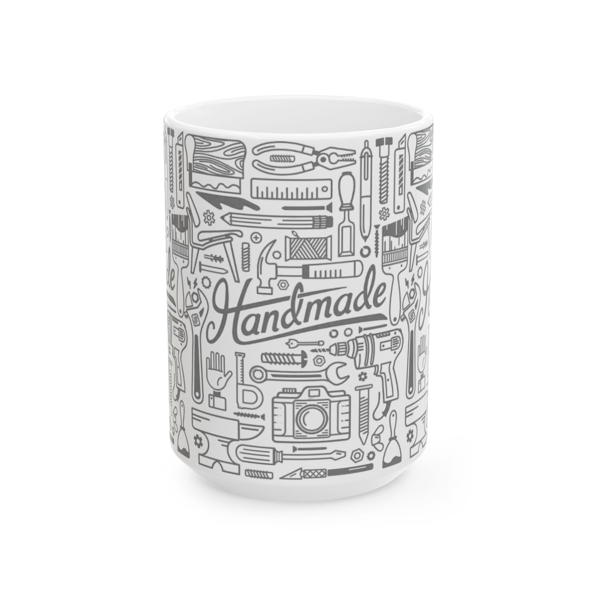 Handmade Ceramic Mug | Woodworker & Maker Coffee Cup 15 oz