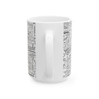 Handmade Ceramic Mug | Woodworker & Maker Coffee Cup 15 oz