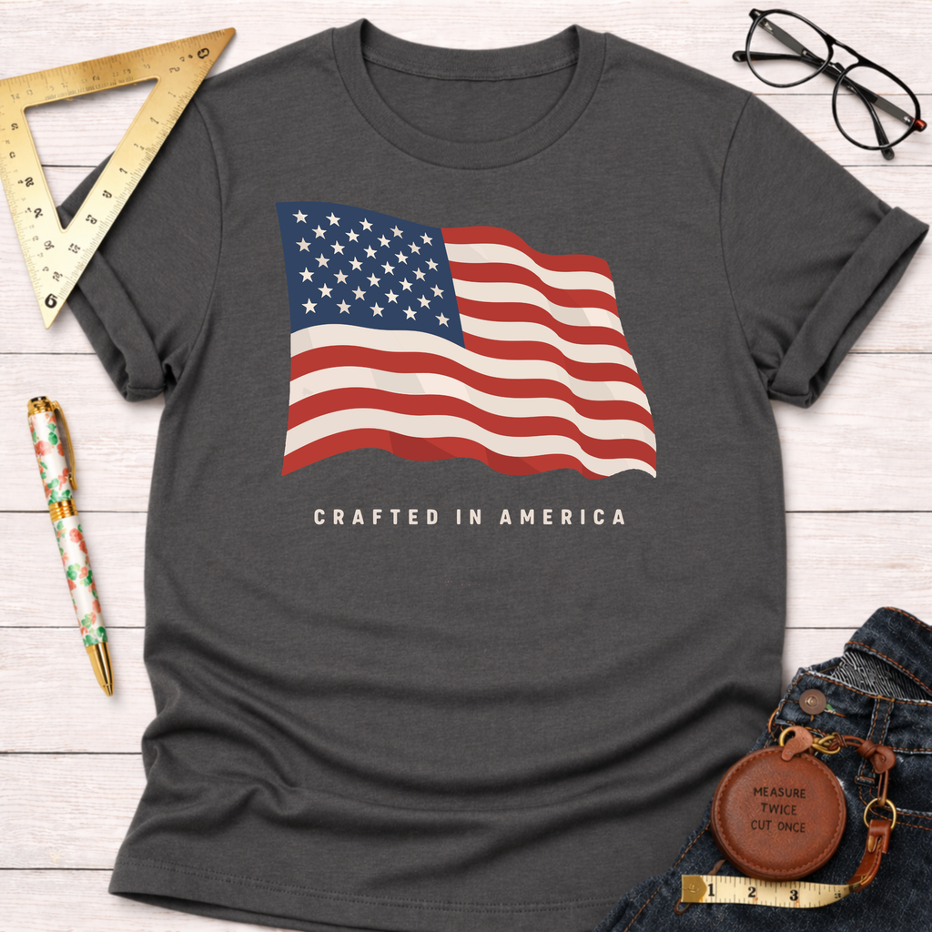 Crafted In America Flag T-Shirt