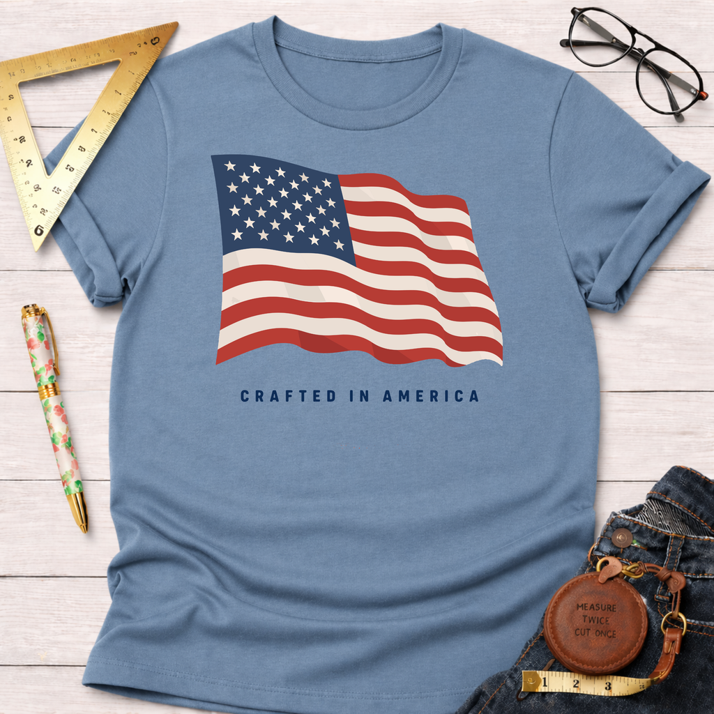 Crafted In America Flag T-Shirt