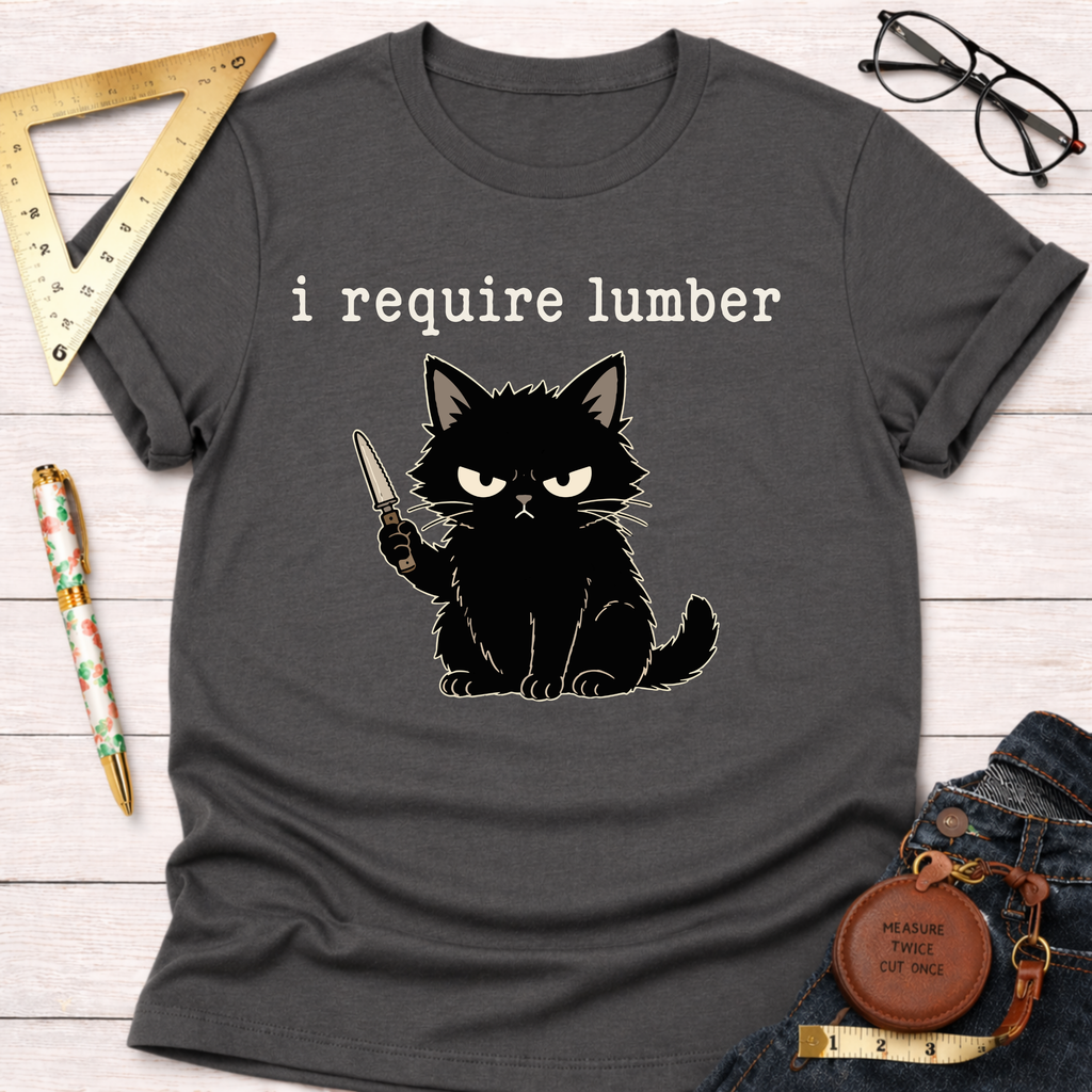 I Require Lumber Angry Cat T-Shirt