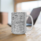 Handmade Ceramic Mug | Woodworker & Maker Coffee Cup 15 oz
