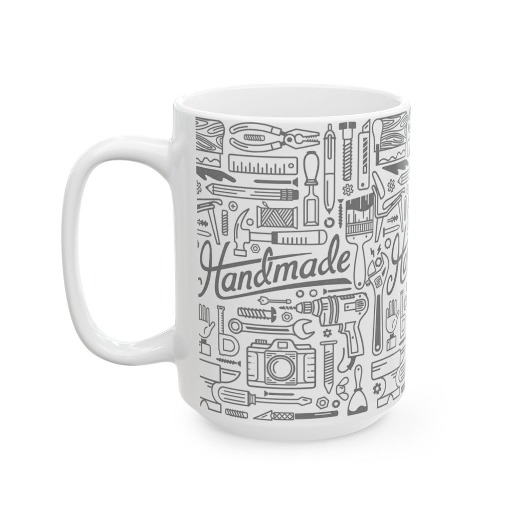 Handmade Ceramic Mug | Woodworker & Maker Coffee Cup 15 oz