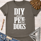 Women's funny woodworking graphic tee shirt for female woodworkers, makers, and DIY builders — Sawdust & Ponytails.
