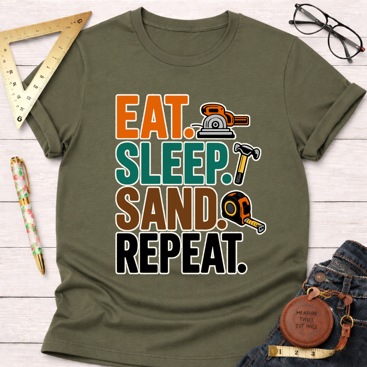 Eat. Sleep. Sand. Repeat. T-Shirt