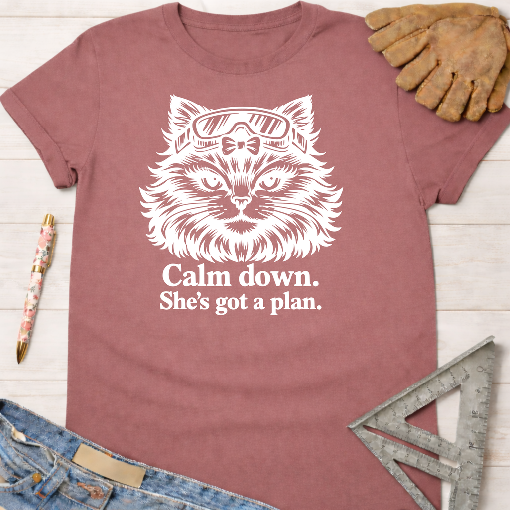 Women's funny woodworking graphic tee shirt for female woodworkers, makers, and DIY builders — Sawdust & Ponytails.