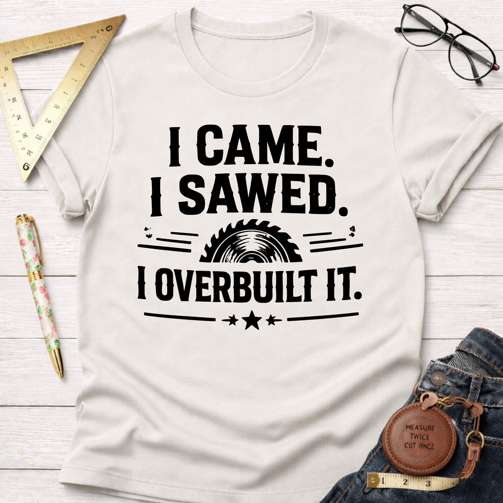 I Came Sawed Overbuilt T-Shirt