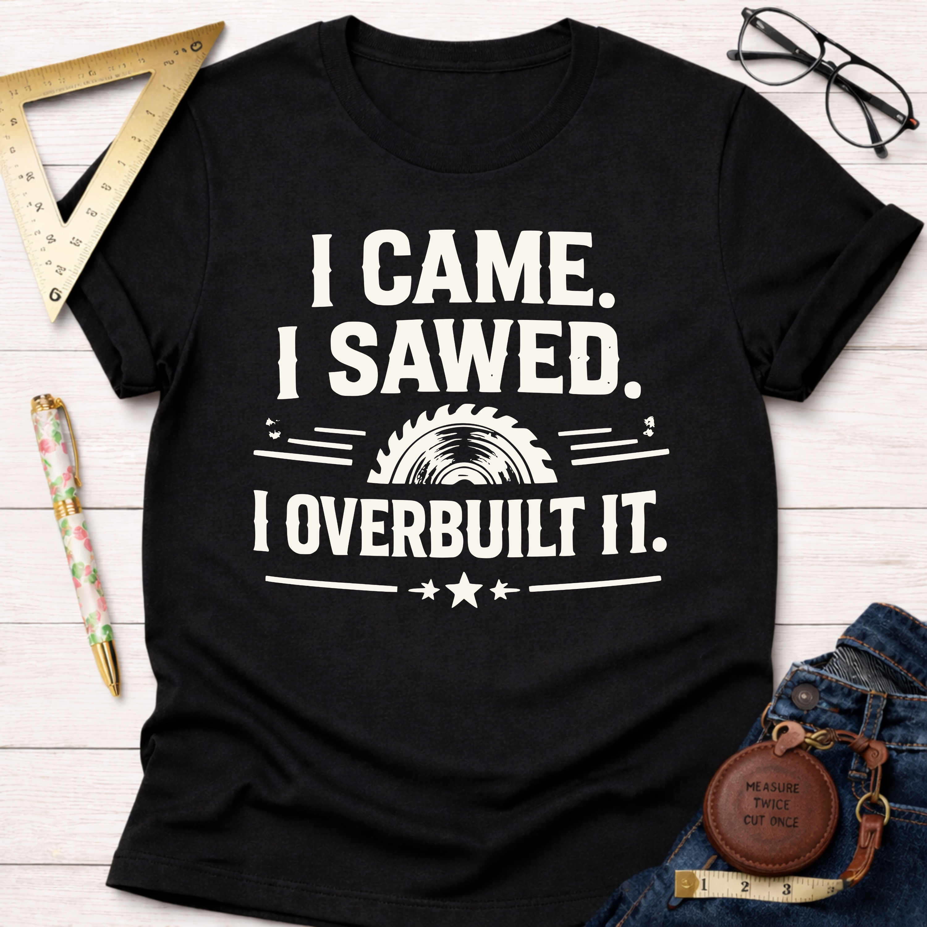 I Came Sawed Overbuilt T-Shirt