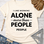 Women's funny woodworking graphic tee shirt for female woodworkers, makers, and DIY builders — Sawdust & Ponytails.