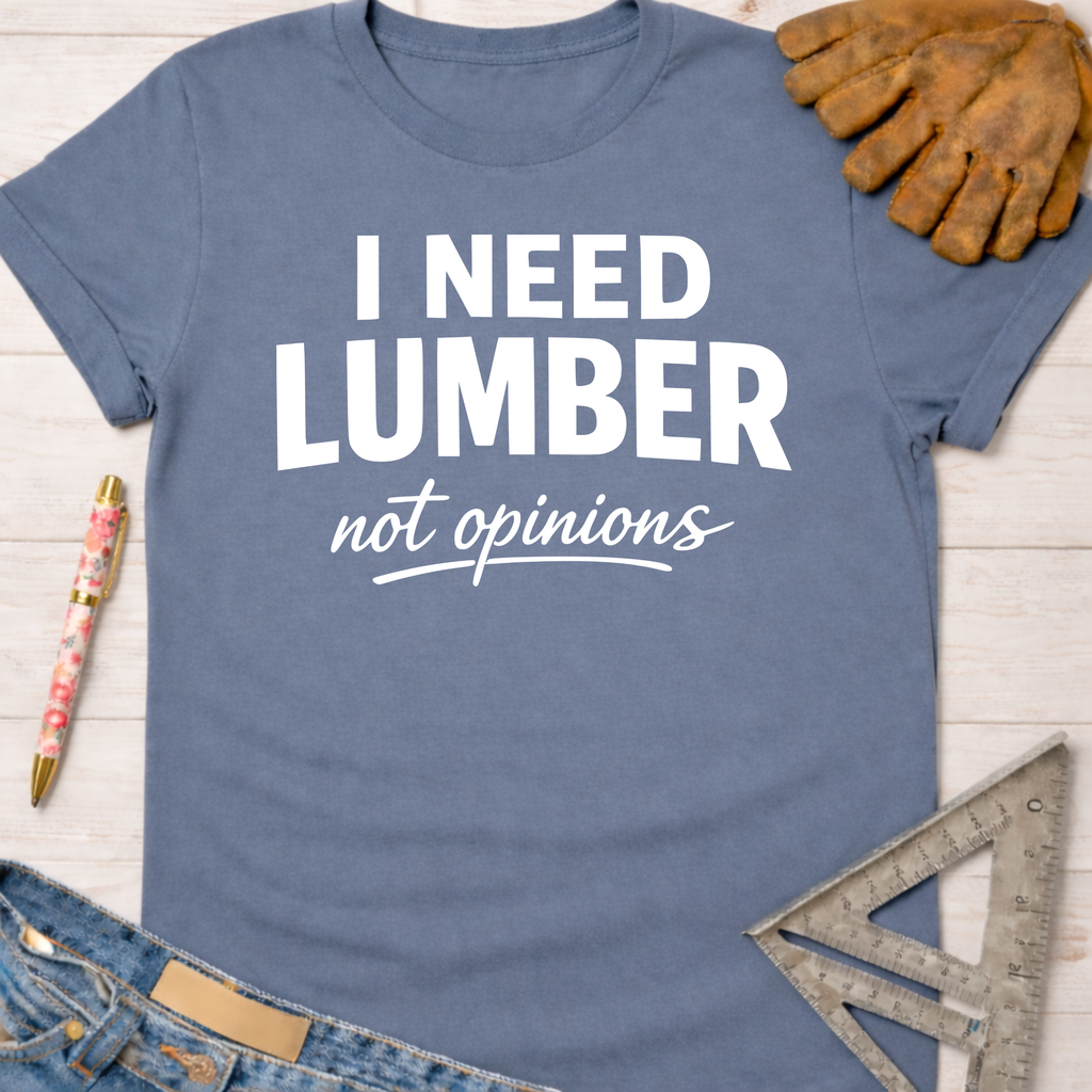 Women's funny woodworking graphic tee shirt for female woodworkers, makers, and DIY builders — Sawdust & Ponytails.