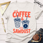 Iced Coffee And Sawdust Coral T-Shirt