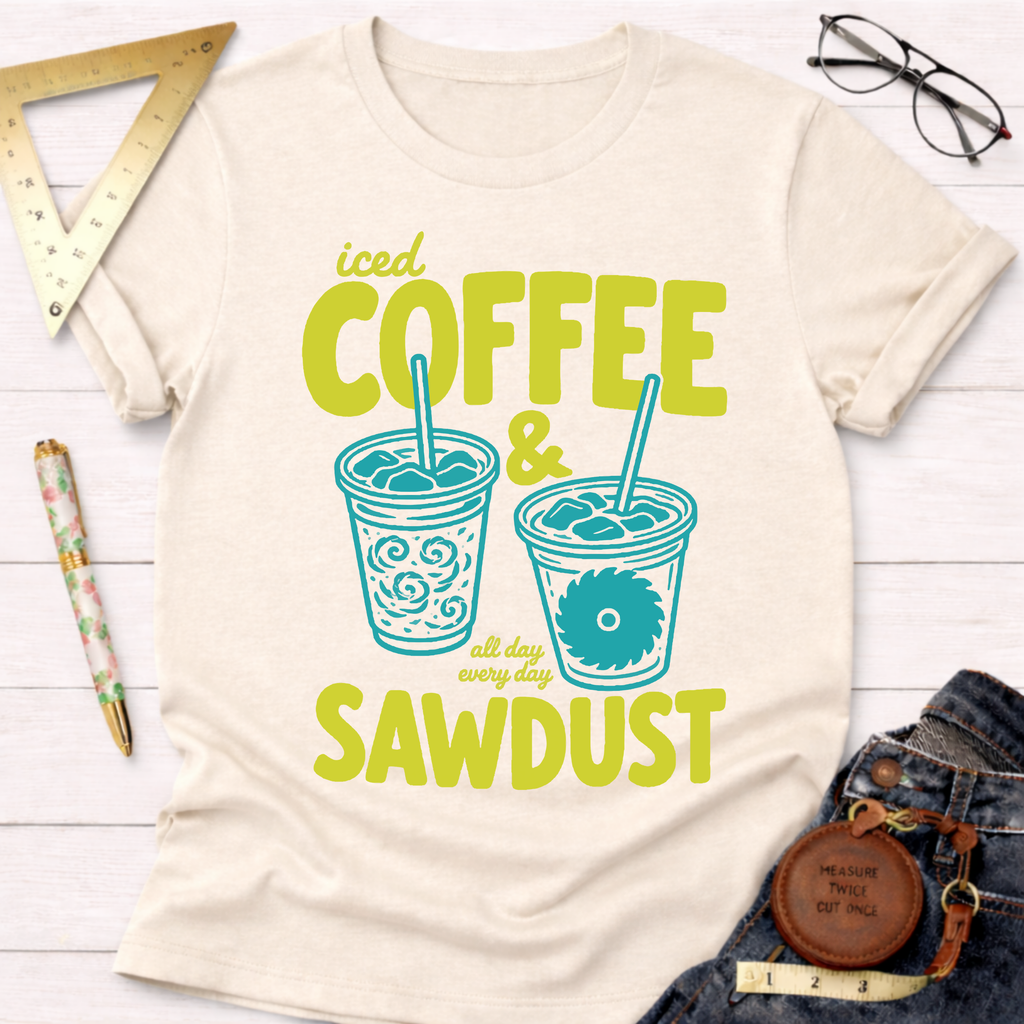 Iced Coffee And Sawdust LimeT-Shirt