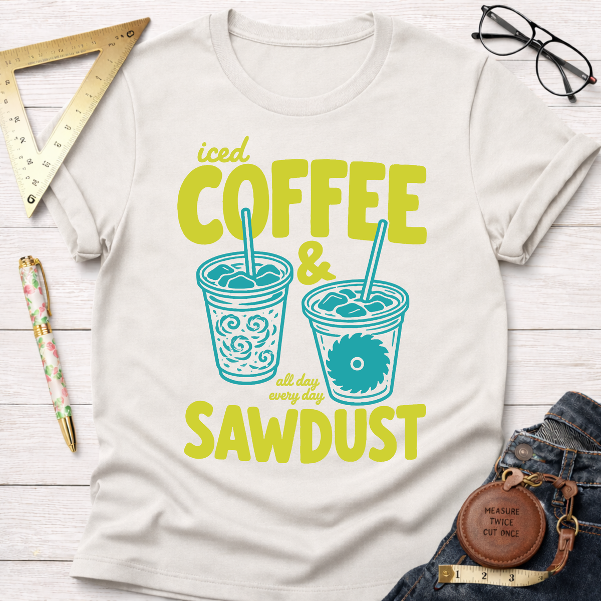 Iced Coffee And Sawdust LimeT-Shirt
