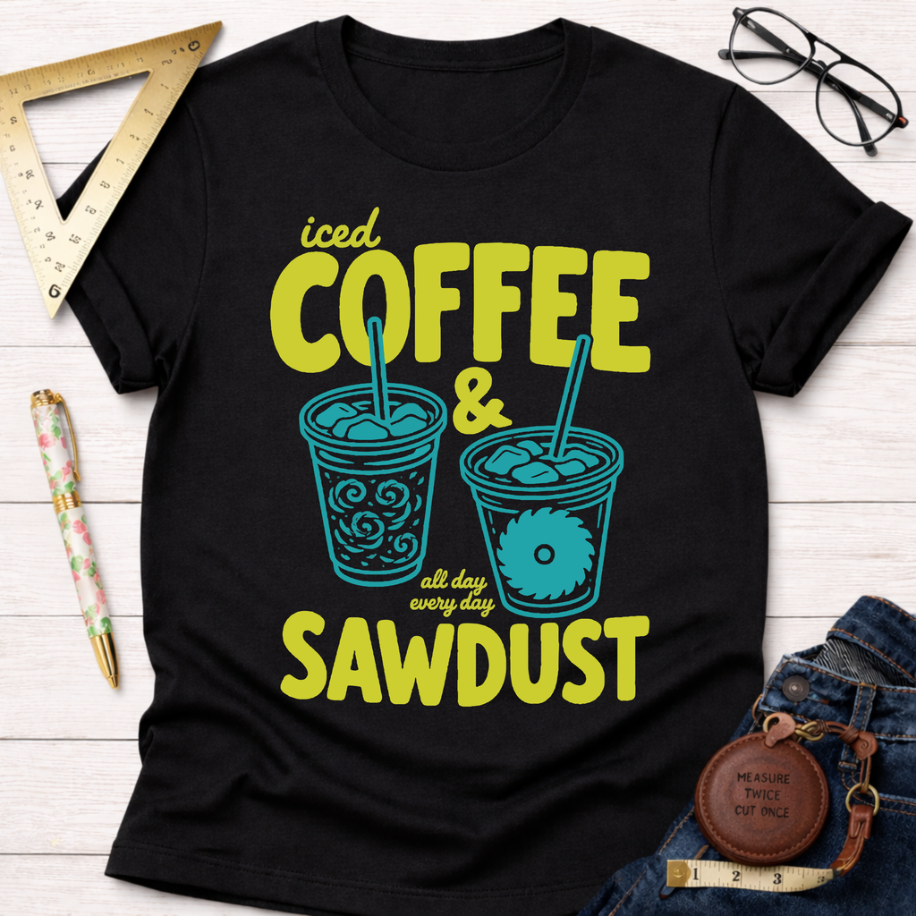 Iced Coffee And Sawdust LimeT-Shirt