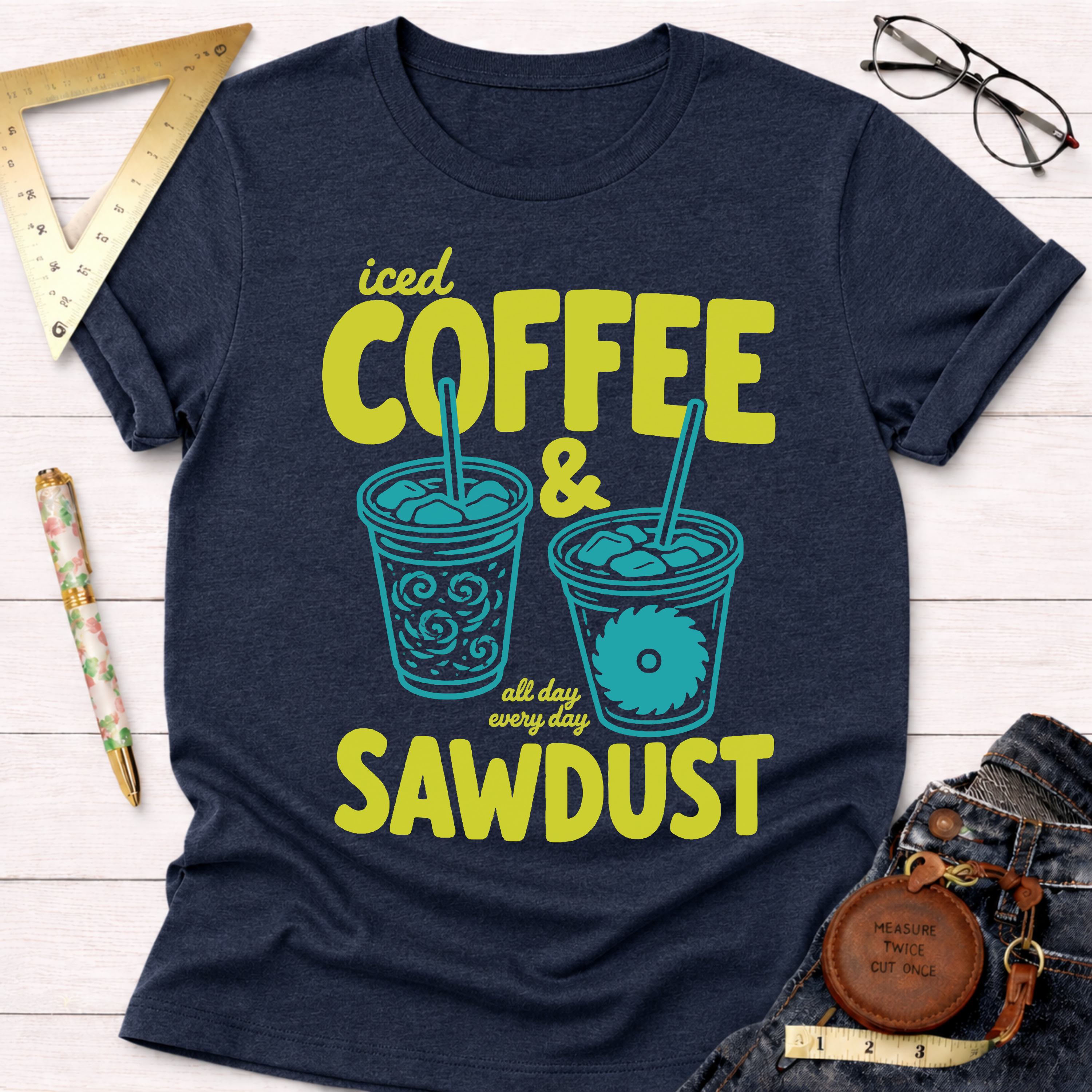 Iced Coffee And Sawdust LimeT-Shirt