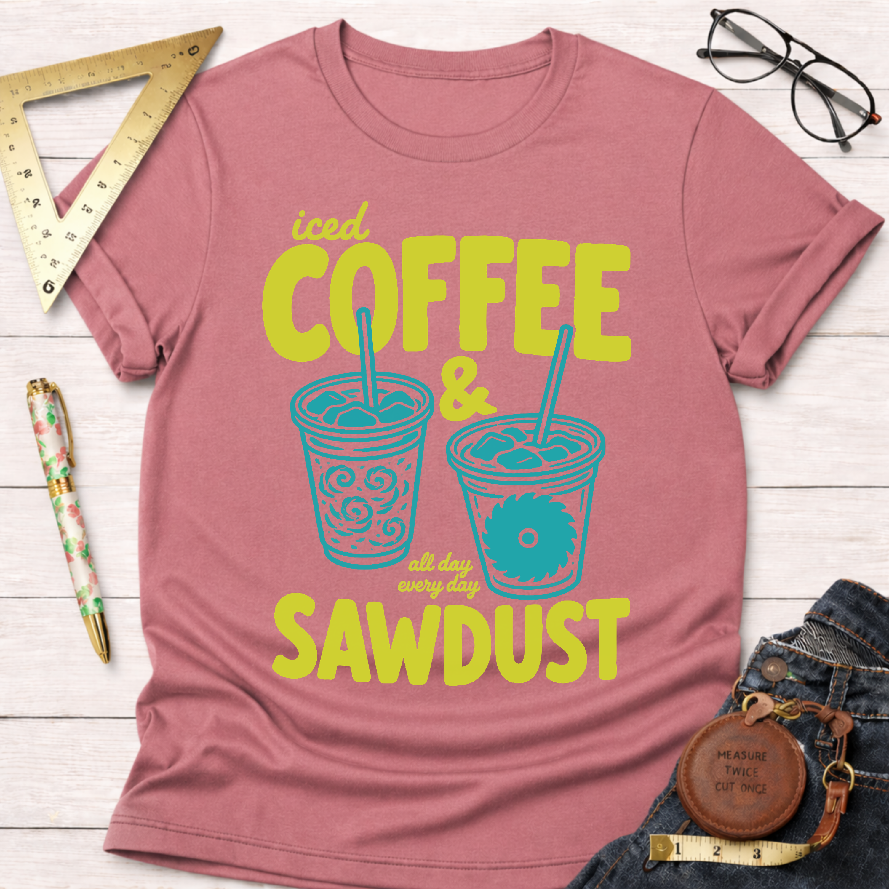 Iced Coffee And Sawdust LimeT-Shirt