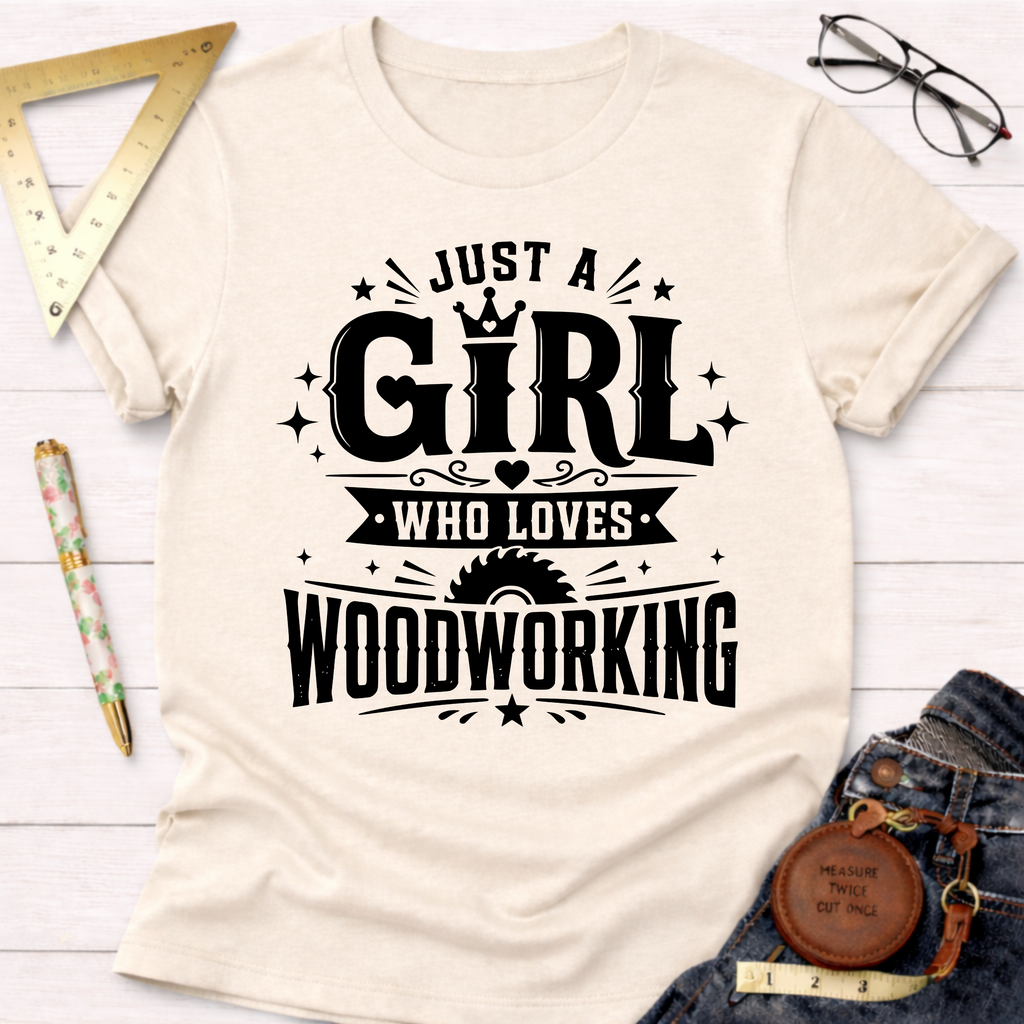 Just A Girl Who Loves Woodworking T-Shirt