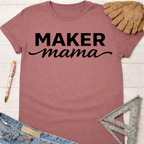 Women's funny woodworking graphic tee shirt for female woodworkers, makers, and DIY builders — Sawdust & Ponytails.