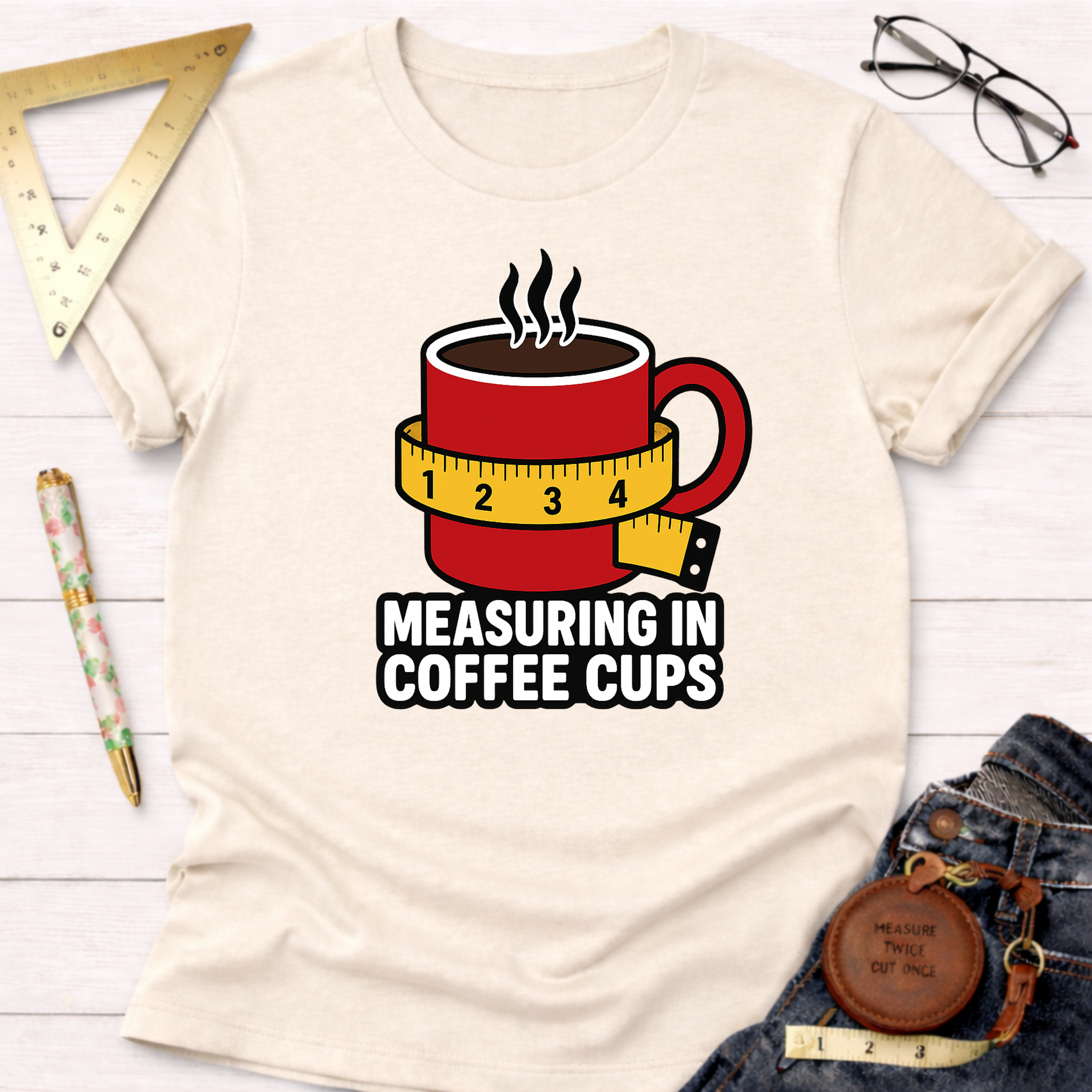 Measure In Coffee Cups T-Shirt