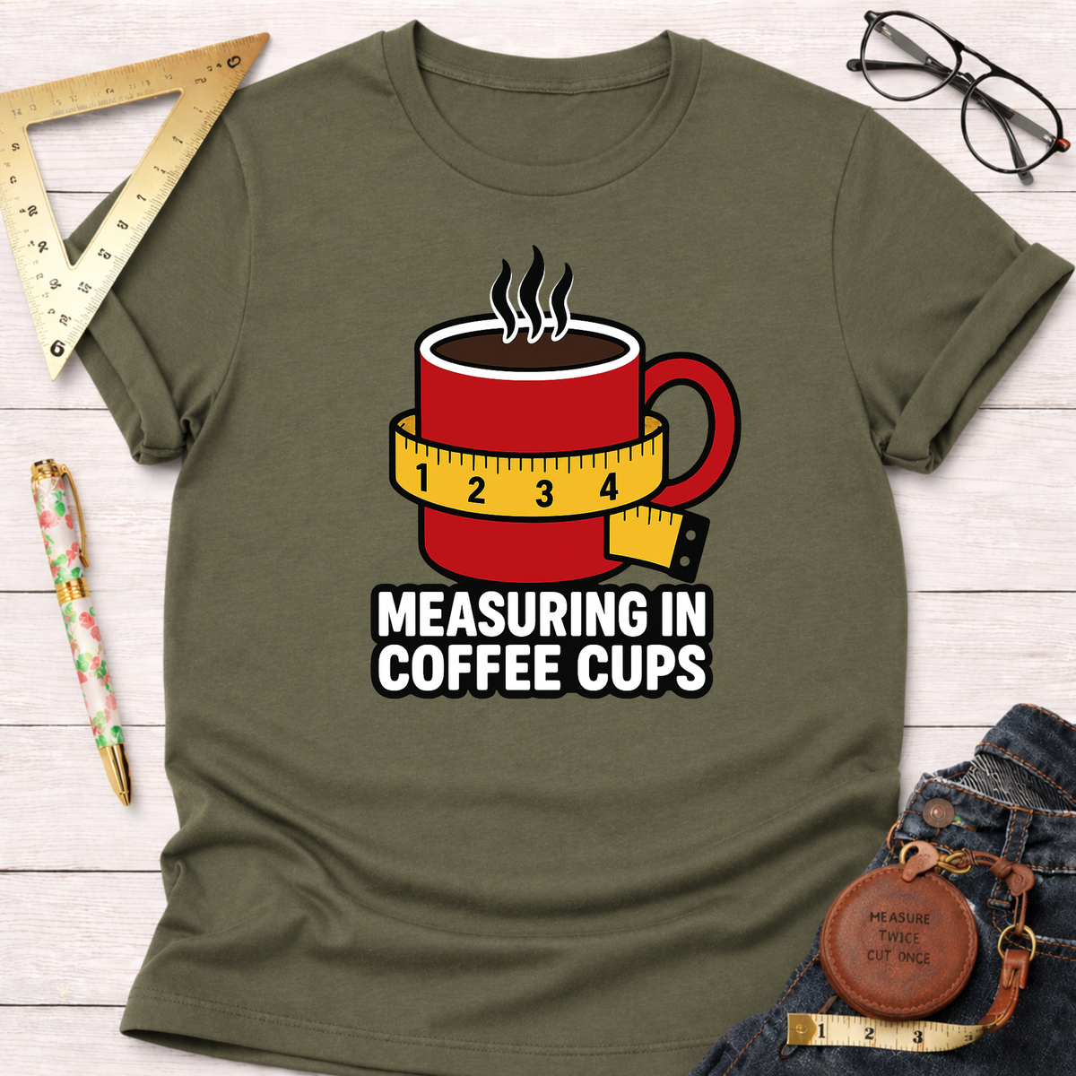 Measure In Coffee Cups T-Shirt