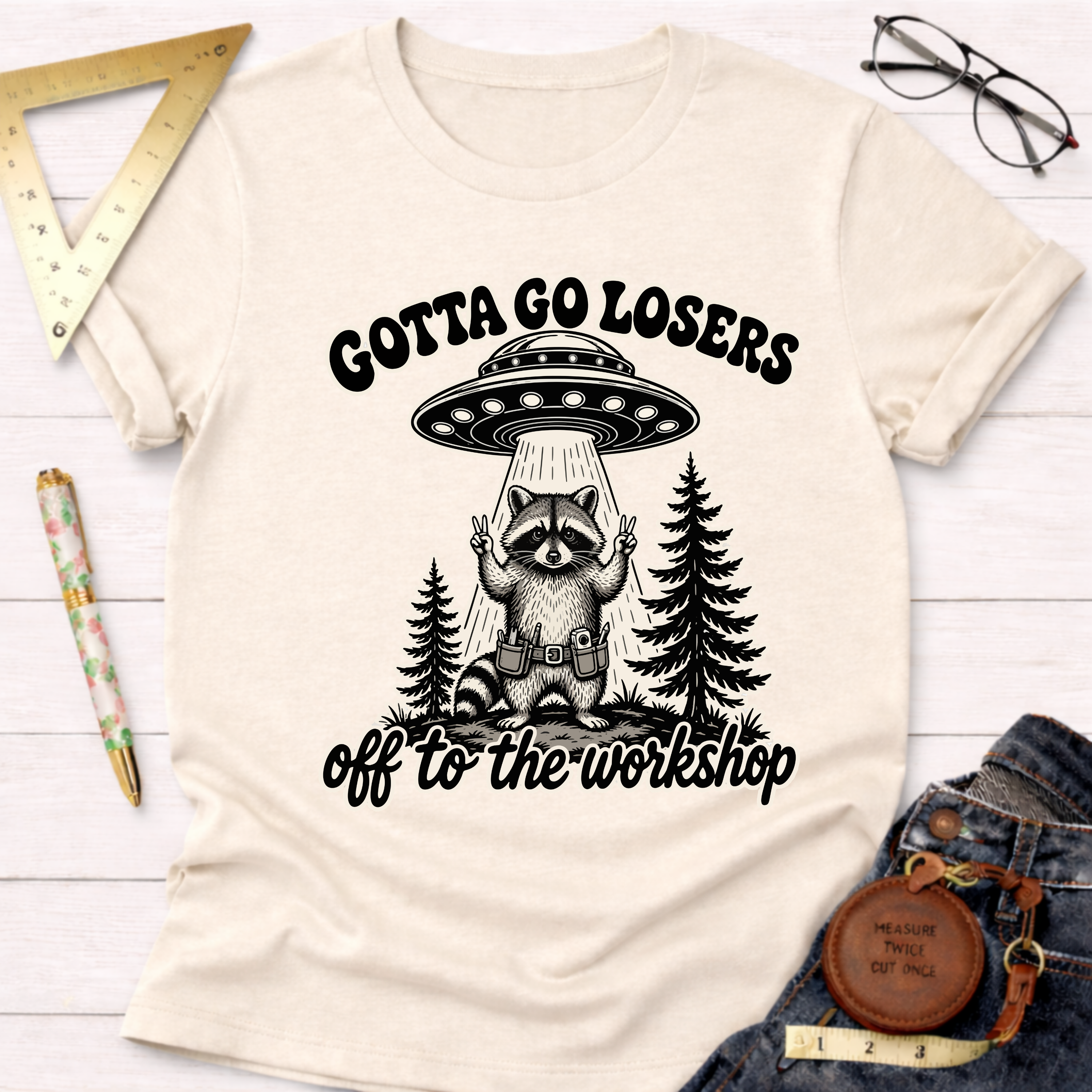 Off To The Workshop Losers T-Shirt