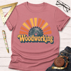 Vintage Woodworking Sunset T-Shirt