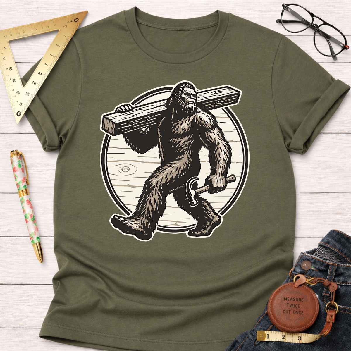 Woodworking Sasquatch T-Shirt