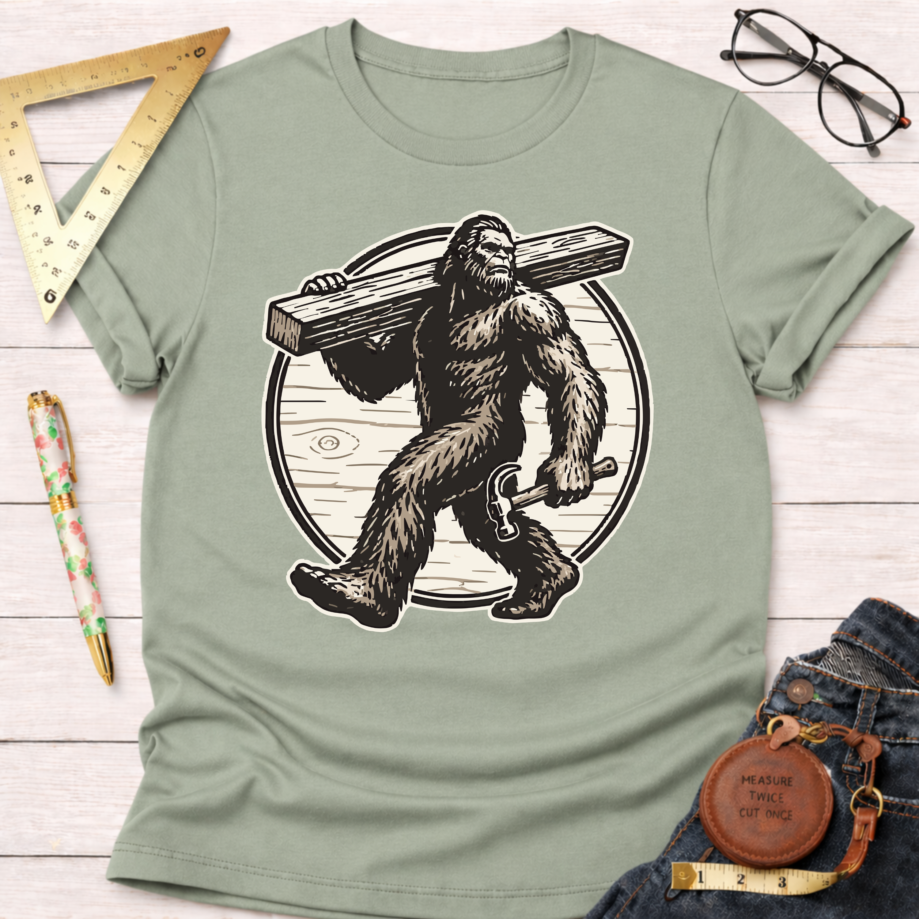 Woodworking Sasquatch T-Shirt