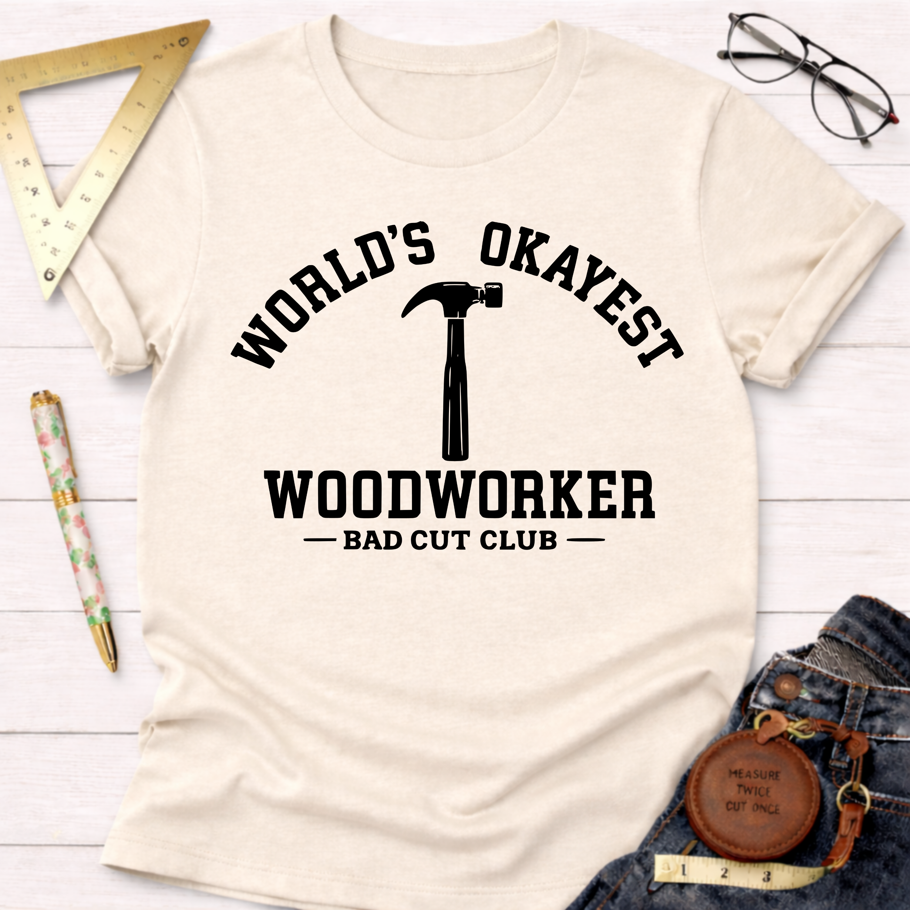 Worlds Okayest Woodworker T-Shirt