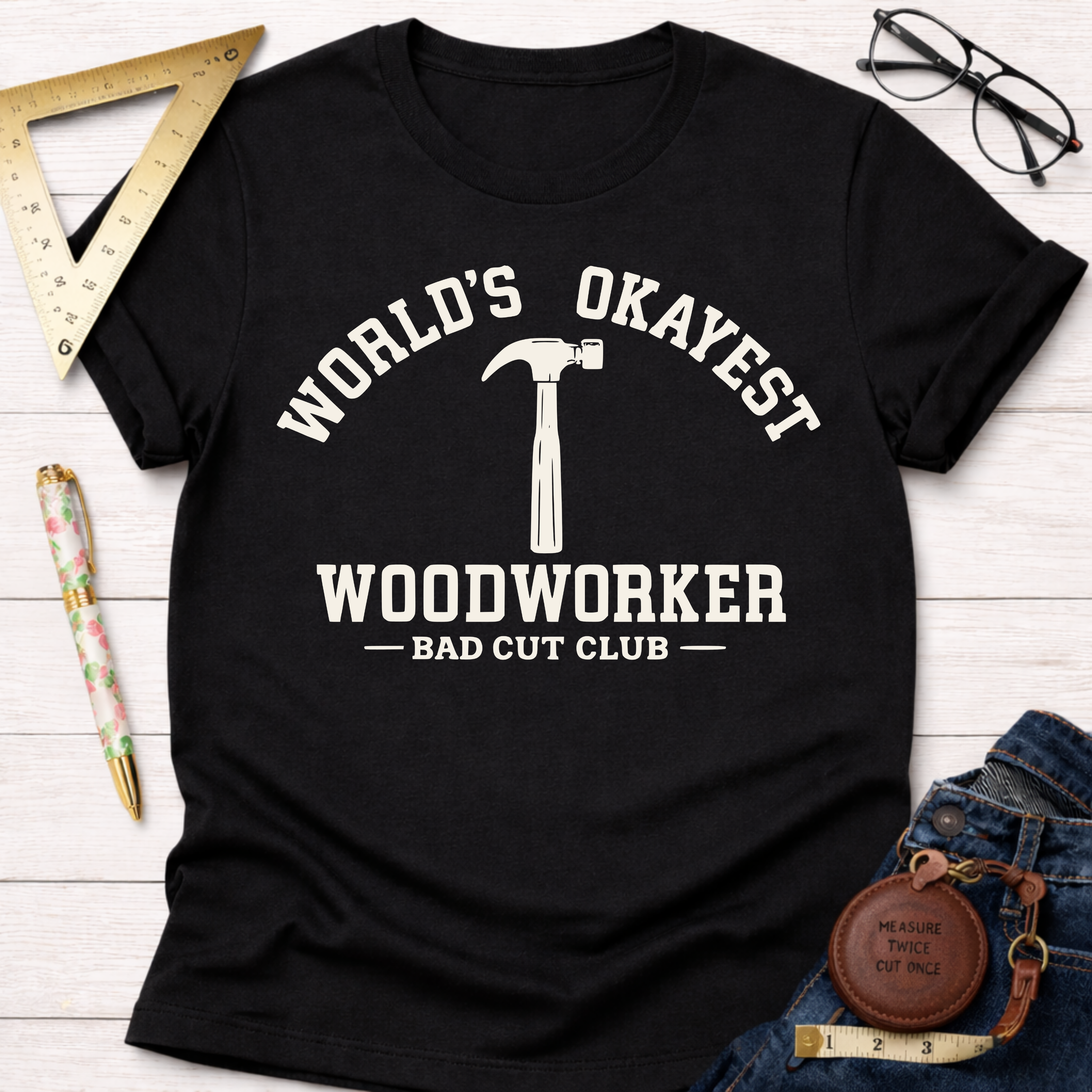 Worlds Okayest Woodworker T-Shirt