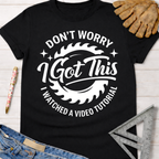 Black women's funny woodworking graphic tee shirt for female woodworkers, makers, and DIY builders — Sawdust & Ponytails.